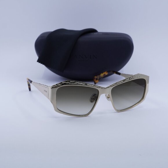 Final Price! Lanvin LNV109S 734 Gold/Khaki Sunglasses